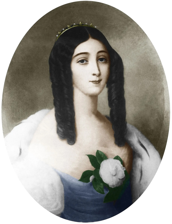 Marie Duplessis painted by Édouard Viénot